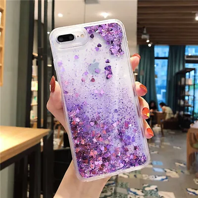 $8.98 • Buy Luquid Glitter Case For IPhone 7 8+ X XR 11 12 13 Pro Max Bling Quicksand Cover