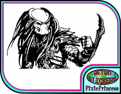 £3.05 • Buy Predator O Vinyl Sticker Laptop Car Motorbike Truck Wall Window Decal Transfer
