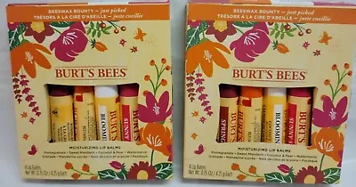 2 Packs Burt’s Bees Just Picked Lip Balm 4ct Per Gift Set Spring Shower Favor • $24.99