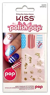 Kiss Nail Art Kits - Real Crystals - Polish Pop - Many Pop Accent Stickers  • $5.99