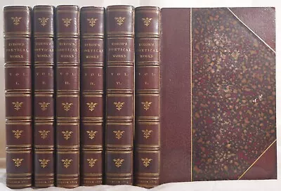 The Poetical Works Of Lord Byron 6 Volumes 1855-1879 Full Leather Binding • £500