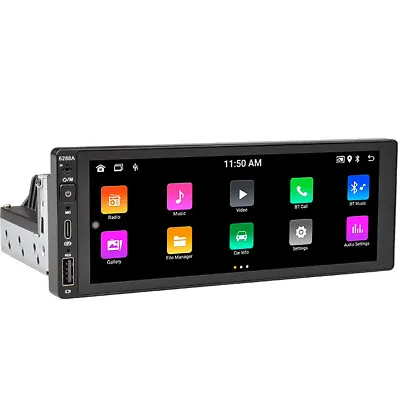 $110.78 • Buy 1 Din Car Radio Stereo Touch Screen GPS Navigation WiFi Carplay Android Player