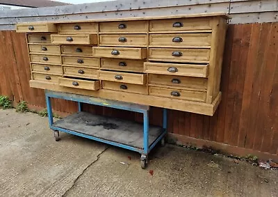 £1650 • Buy Vintage Antique French Bank Of Drawers Side Board