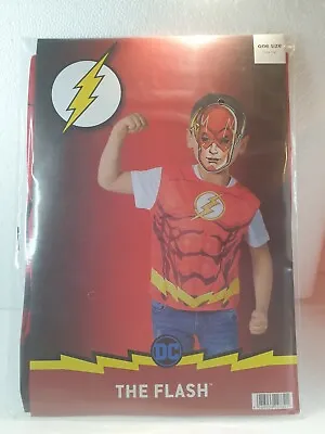 £8.99 • Buy DC Superhero The Flash Costume Vest Top One Seize 104-116