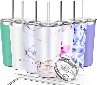 $37.11 • Buy Stainless Steel Vacuum Insulated Tumbler - THILY Travel Mug 20 Oz Coffee Cup Wit