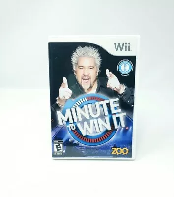 Minute To Win It (Nintendo Wii) Complete CIB  • $8.09