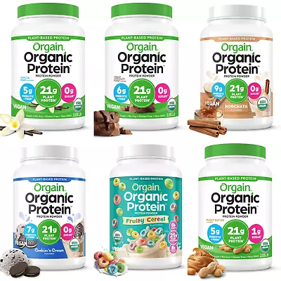 Orgain Organic Vegan Protein Powder Plant Based Gluten Free No Sugar 2.03 Pound • $25.89