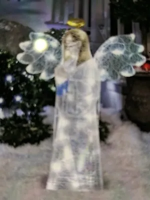 36  Diamond Sparkle Standing Angel Twinkling LED Outdoor  Indoor Christmas Decor • $39.99