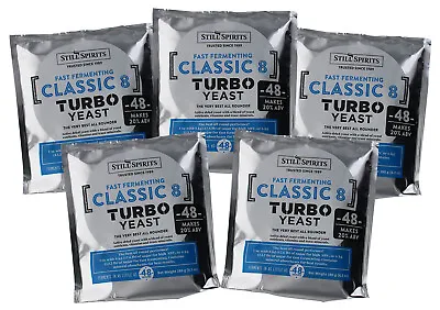 Still Spirits Turbo Classic 8 Yeast 48 Hour (Pack Of 5) • $30.39