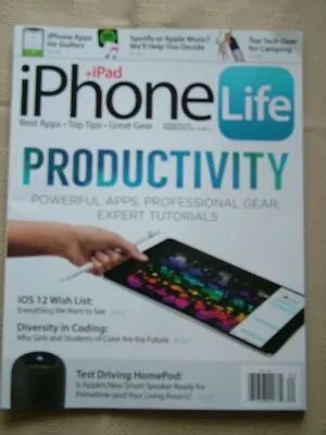 Iphone + Ipad Life / Summer 2018 / Productivity • £6.49