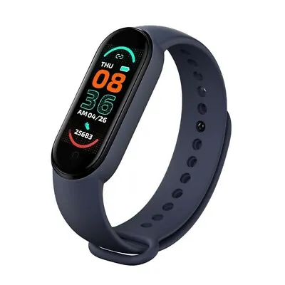 Blue New Band M6 Smart Watch Bracelet Blood Pressure Color Screen For Xiaomi. • $3.50