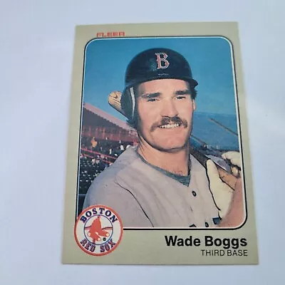 1983 Topps Baseball Wade Boggs RC Rookie #498 • $1