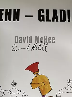 David McKee Signed With Drawing Mr Benn Gladiator 2001 1st HB Book.  Rare. • £39.99