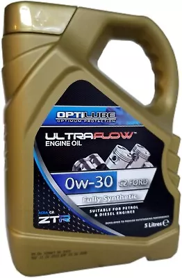 £22.95 • Buy 0w30 Fully Synthetic C2 Ford Ultra Flow Bmw Fiat 5l Litre Optilube