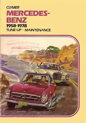 Mercedes Shop Manual Clymer Service Repair Book 1958-1978 • $42.95