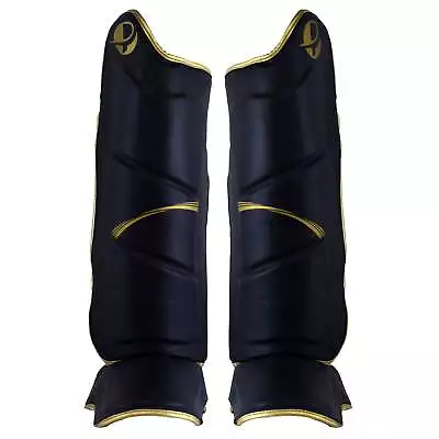 Elite Blackout Shin Instep - MMA Boxing Muay Thai Training & Safety • $41.95