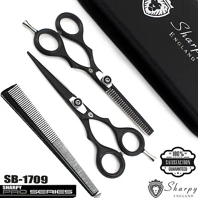 Professional Barber Hair Cutting Thinning Scissors Shears Set Hairdressing Comb • £2.97