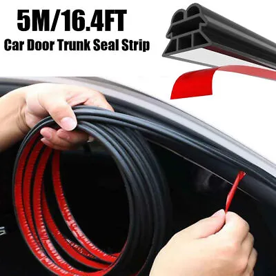 Car Door 3 Layer Rubber Seal Strips Sound Insulation Sealing Weatherstrip Parts • $18.58