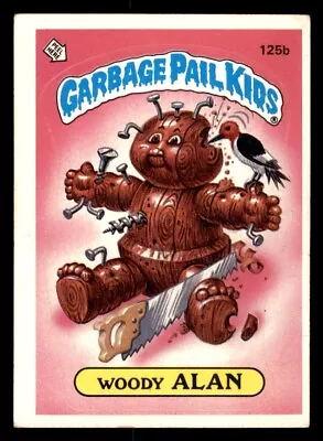 1986 Topps Garbage Pail Kids GPK Series 4 B #125b Woody Alan Or Oak Kay VG • $2