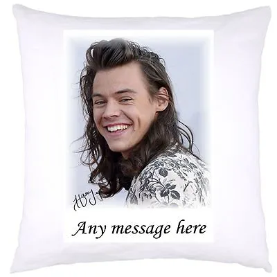 £9.99 • Buy Personalised Cushion Cover Harry Styles One Direction Birthdays Any Ocassion 