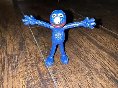 Vintage Sesame Street Grover Bendable 3.5  Figure 1985 Tara Toy WBB • $12