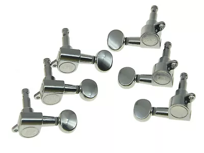 Wilkinson 6 Inline Mini Oval Button E-Z Post Guitar Tuners Machine Heads Chrome • $17.39