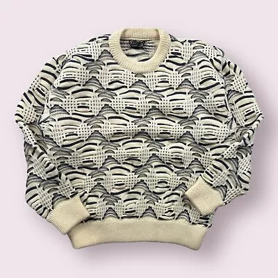 Vintage Men’s Coogi Knit 3D Sweater Size M Australia 90s  • $179.95