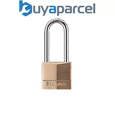 Master Lock 140EURDLH Solid Brass 40mm Padlock 4-Pin - 51mm Shackle MLK140LH • £12.44