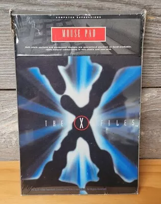 NOS Rare Vintage X-Files Big X Mouse Pad Computer Desk Top 1996 9.5”x8” • $39.95