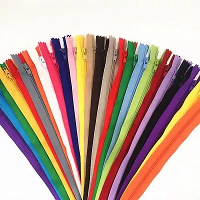 Nylon Coil Zippers Tailor Crafts Supplies 30pcs Close End Auto Lock Sewing Tools • $11.24