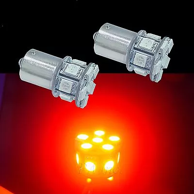 10x 24V Red BA15S 1156 13SMD LED TRUCK Turn Signal / Parking Light Bulb P3 • $35.99