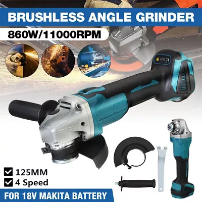 18V 125mm Brushless Angle Grinder For Makita Cordless Replace Li-ion Battery HOT • £25.21