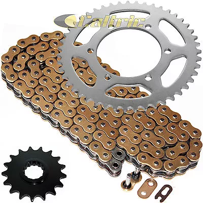 Caltric Gold O-Ring Drive Chain And Sprockets Kit For Yamaha R1 YZF-R1 2009-2014 • $55.01