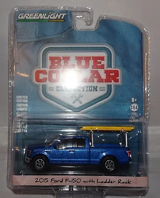 1:64 Blue Collar Collection Series 3 - 2015 Ford F-150 With Ladder Rack Solid Pa • $13.33