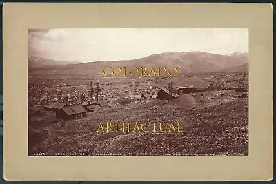 LEADVILLE COLORADO Photograph From Carbonate Hill Panorama 02372 WH Jackson 1895 • $400