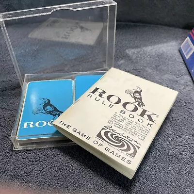 Vintage 1964 Rook Card Game Complete Plastic Case & Instructions Cards • $20