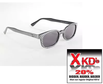 X Kd’s Biker Carbon Fiber Design Sunglasses Free Soft Case 20% Larger Motorcycle • $14.95