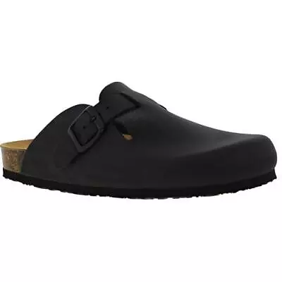 Plakton Gibraltar Boston Mens Slip On Leather Clogs Chef Work Shoes Size UK 7-12 • £39.99