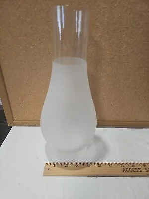 Vtg 4  Fitter X  12  Tall  Frosted Chimney. Hurricane Lamps. Extra Large Chimney • $21.20