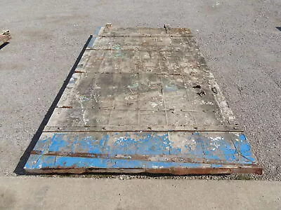 Rustic Sliding Barn Fire Door Vintage Paint Patina Metal Over Wood 72 W X 10'H • $1199.99