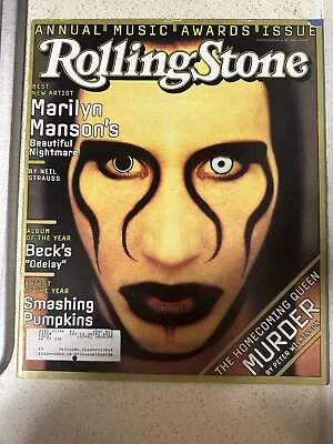Marilyn Manson On The Cover Of Rolling Stone Magazine January 1997 Issue 752 • $15