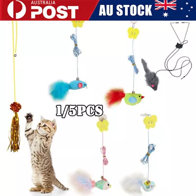 5x Pet Cat Toy Mouse Door Hanging Automatic Funny Kitten Play Teaser Interactive • $7.45