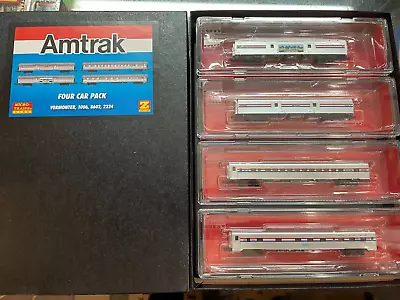 Z Gauge Micro Trains Amtrak Four Car Pack 994-01-270 $ 124.95 • $124.95