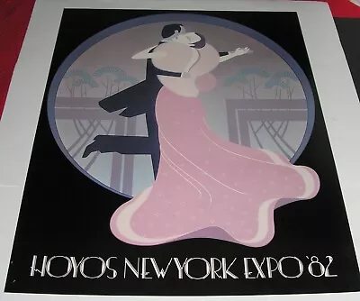 Vintage  Hoyos New York Expo 1982 Art Deco Style Poster • $34.99