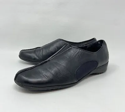 Munro Black Leather Slip On Loafers Women’s Size US 7.5M • $20.74