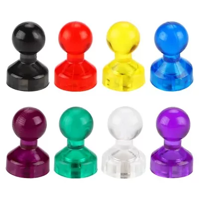 10Pcs Small Magentic Push Pins Color-coded Fridge Map Magnets Blackboard Magnets • $6.76