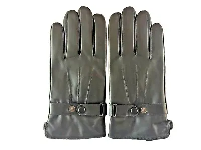 Men's GENUINE LAMBSKIN Soft Leather Winter Gloves W/ Velvet Lining  • $21.99