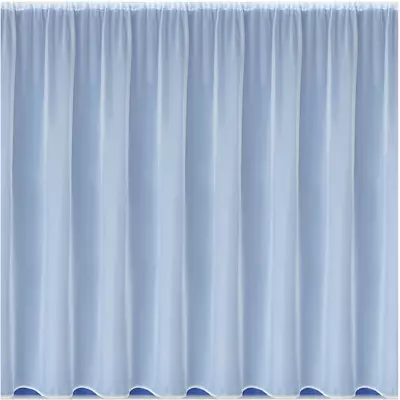 Plain White Net Window Curtain Lead Weighted Free Postage Sold By The Metre • £4