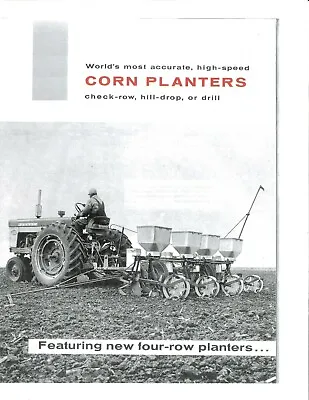 IH McCormick Corn Planters Brochure 249 449A 649 250 450A 650 Two Row 4 Row • $17.50