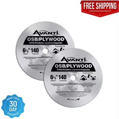 6-1/2 In. X 140-Tooth OSB/Plywood Circular Saw Blade (2-Pack) • $13.98